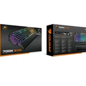 Cougar 700K EVO RGB Mechanical Gaming Keyboard, Aluminium/Plastic, 1.8m Braided Cable Length | CG-KB-700K-EVO-RBG