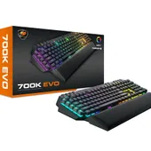 Cougar 700K EVO RGB Mechanical Gaming Keyboard, Aluminium/Plastic, 1.8m Braided Cable Length | CG-KB-700K-EVO-RBG