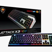 COUGAR Attack X3 RGB Cherry MX RGB Backlit Mechanical Gaming Keyboard