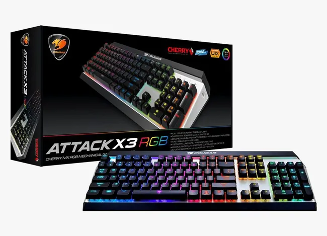 COUGAR Attack X3 RGB Cherry MX RGB Backlit Mechanical Gaming Keyboard