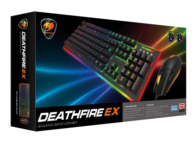 Cougar Deathfire EX Gaming Keyboard & Mouse Combo Black