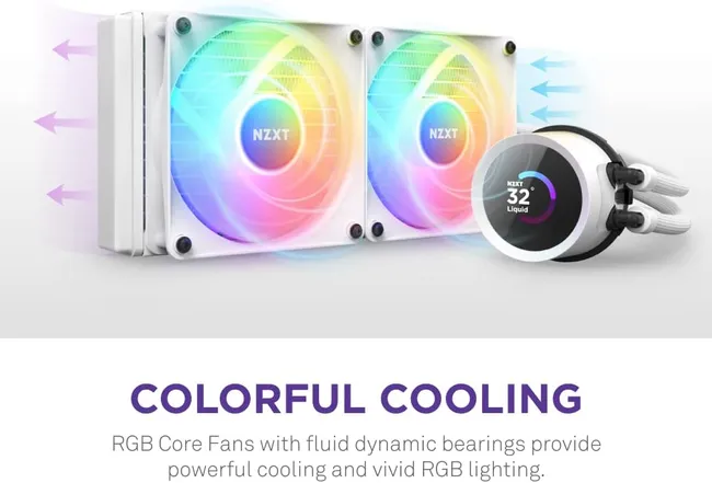 CPU COOLER NZXT Kraken 240 RGB White (RL-KR240-W1)