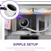 CPU COOLER NZXT Kraken 240 RGB White (RL-KR240-W1)