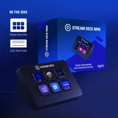 Elgato Stream Deck Mini - Compact Live Production Controller with 6 Customizable LCD keys, Trigger Actions in OBS Studio, Streamlabs, Twitch, YouTube and More (10GAI9901), Black