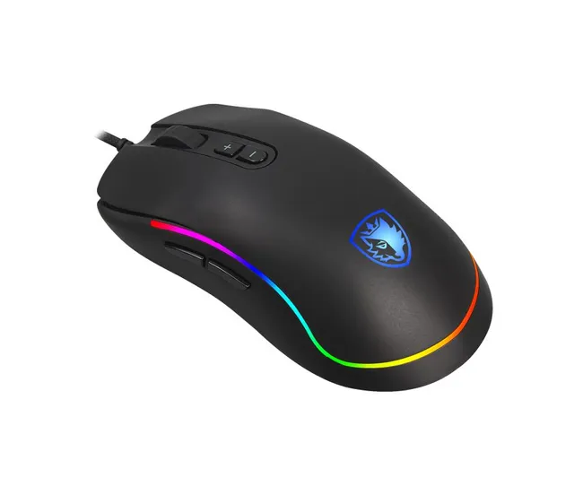 ERGONOMIC ESPORTS MOUSE DESIGN, Equipped with the advanced PMW 3325 optical sensor,9 Programmable Buttons, 11 RGB Lighting Modes, 10,000 DPI