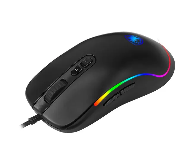 ERGONOMIC ESPORTS MOUSE DESIGN, Equipped with the advanced PMW 3325 optical sensor,9 Programmable Buttons, 11 RGB Lighting Modes, 10,000 DPI