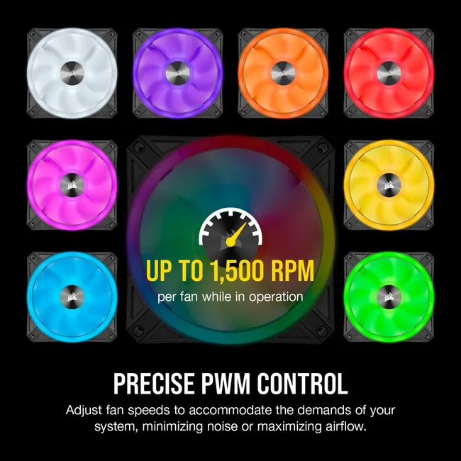 FAN CORSAIR QL120 RGB PWM 3xFans Black (CO-9050098-WW)