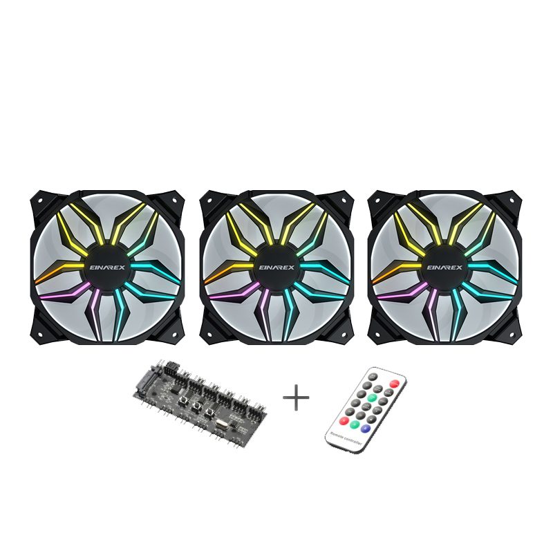 FAN KIT SPIDER ARGB 120- V2 (3 FAN KIT WITH CONTROLLER)