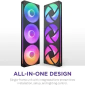 FAN NZXT F360 RGB Core Fan (Single Frame) - Black (RF-U36HF-B1)