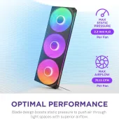 FAN NZXT F360 RGB Core Fan (Single Frame) - Black (RF-U36HF-B1)