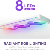 FAN NZXT F360 RGB Core Fan (Single Frame) - White (RF-U36HF-W1)