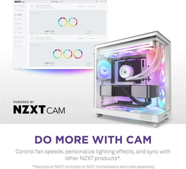 FAN NZXT F360 RGB Core Fan (Single Frame) - White (RF-U36HF-W1)