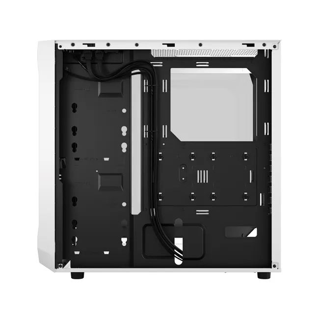 Fractal Design Focus 2 RGB White TG Clear Tint - Mid Tower Gaming CASE, Tempered Glass