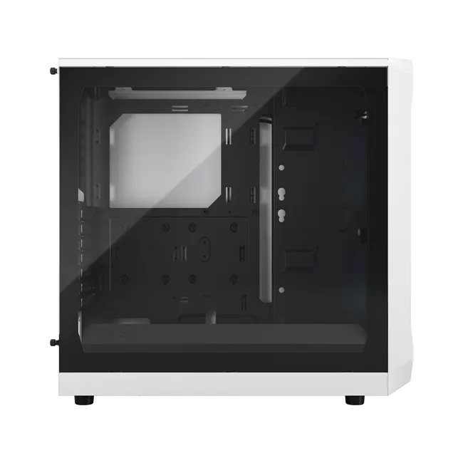 Fractal Design Focus 2 RGB White TG Clear Tint - Mid Tower Gaming CASE, Tempered Glass