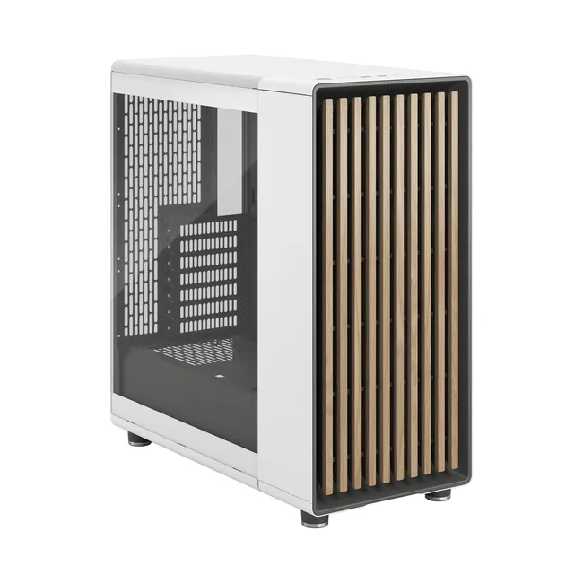 Fractal Design North Chalk White TG Clear Tint-(FD-C-NOR1C-04)