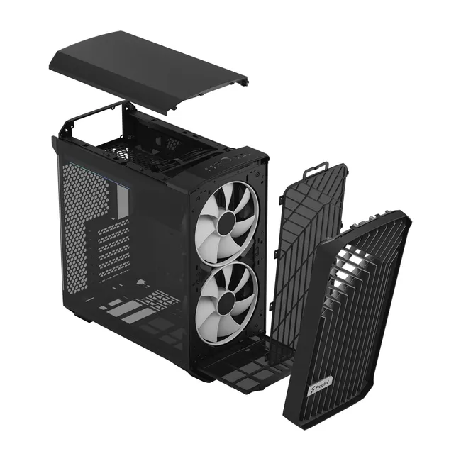 Fractal Design Torrent Compact RGB Black Light - Mid Tower Gaming CASE, Tempered Glass