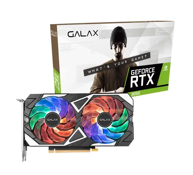 GALAX RTX 3050 EX BLACK 8GB GDDR6 ( RTX 3050 EX PCI -E 8GB GDDR6 128BIT )