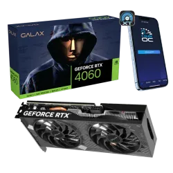 Galax RTX 4060 ONE CLICK OC 2X V2 BLACK PCI-E 8GB GDDR6 128Bit