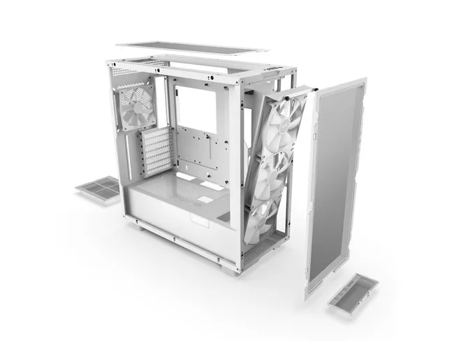 H Series H7 (2023) Flow RGB Edition ATX Mid Tower Chassis White Colour