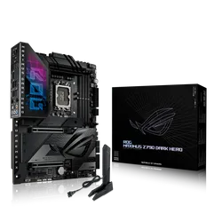 ASUS ROG MAXIMUS Z790 DARK HERO Motherboard – Supports Intel® 14th/13th/12th Gen CPUs, DDR5 up to 192GB, Dual PCIe 5.0, WiFi 7 & Bluetooth 5.4, Polymo RGB Lighting, SupremeFX 7.1 Audio for Gaming & AI