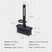 Hagibis Keyboard Cleaning Brush Computer Earphone Cleaning tools Keyboard Cleaner keycap Puller kit for PC - BLACK