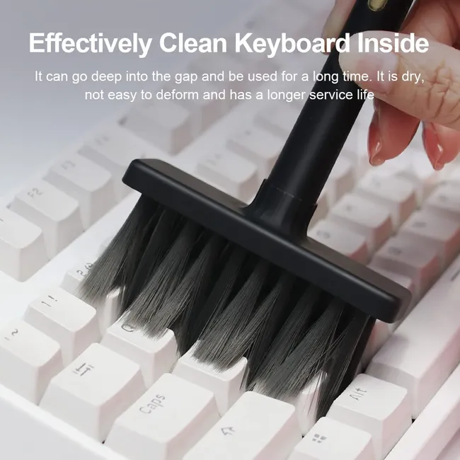 Hagibis Keyboard Cleaning Brush Computer Earphone Cleaning tools Keyboard Cleaner keycap Puller kit for PC - BLACK