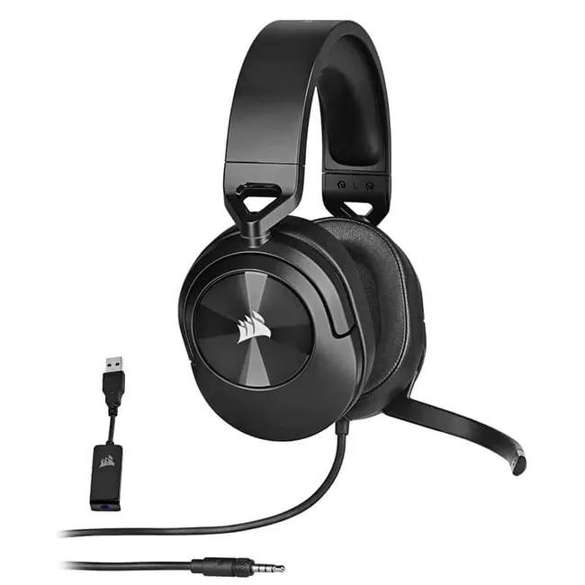 HEADSET CORSAIR HS55 SURROUND WIRED Gming Carbon - CA-9011265-NA