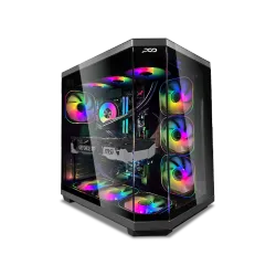 بي سي قيمنق, i5 14400F ,RTX 5060TI, رام 32GB, تخزين 1 تيرا SSD, ويندوز 11, تجميعة بي سي دي ميغا اصدار V2.0 مخصصة للالعاب