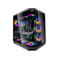 بي سي قيمنق, i5 14400F ,RTX 5060TI, رام 32GB, تخزين 1 تيرا SSD, ويندوز 11, تجميعة بي سي دي ميغا اصدار V2.0 مخصصة للالعاب