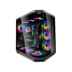 بي سي قيمنق, i5 14400F, RTX 5060TI, رام 32GB, تخزين 1 تيرا SSD,  ويندوز 11, تجميعة بي سي دي ميغا اصدار V2.0 مخصصة للالعاب تقسيط
