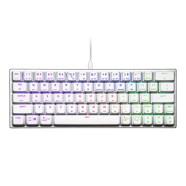 Keyboard Cooler Master SK620 White, Blue-Switch US