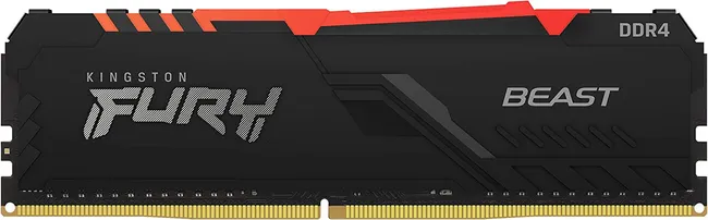 Kingston 64GB 3600MHz DDR4 CL18 DIMM (Kit of 2) FURY Beast RGB ( KF436C18BBAK2/64)