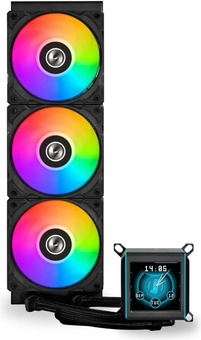 Lian Li Galahad II LCD 360 AIO RGB CPU COOLER IPS LCD Screen - Black (G89.GA2ALCD36B.00)