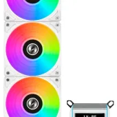Lian Li Galahad II LCD 360 AIO RGB CPU COOLER IPS LCD Screen - White (G89.GA2ALCD36W.00)
