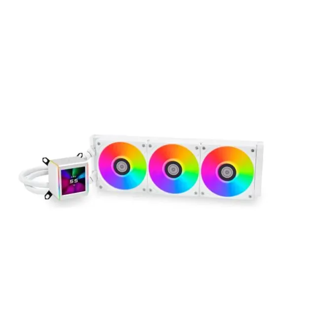 Lian Li Galahad II LCD 360 AIO RGB CPU COOLER IPS LCD Screen - White (G89.GA2ALCD36W.00)