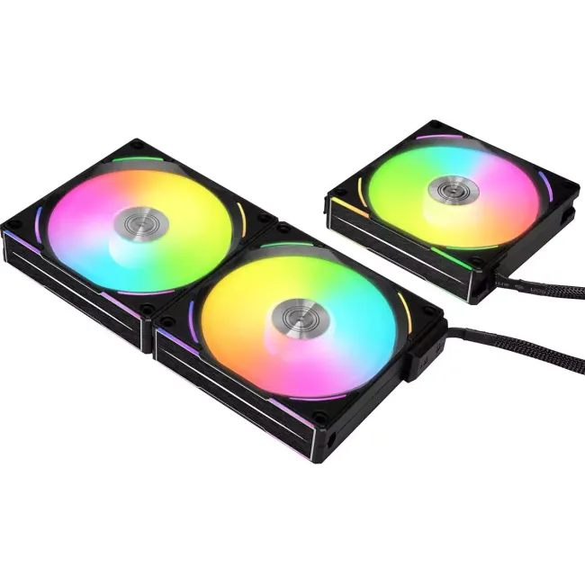 LIAN LI UNI Fan AL V2 120 Triple aRGB PWM 120mm 2000RPM With Controller -Black