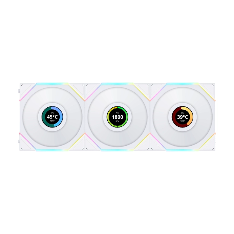 Lian Li UNI Fan TL LCD 120 3-Pack White | PC Doctor