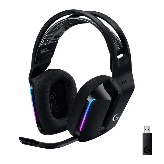 Logitech G733 LightSpeed Black RGB Wrls Headset (5099206088719)