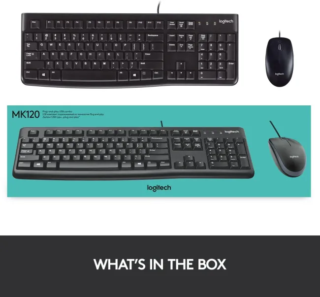 LOGITECH MK120 KEYBOARD AND MOUSE ARABIC (920-002546-X)