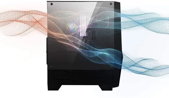 MSI MAG FORGE 100R Mid Tower Gaming Computer Case Black