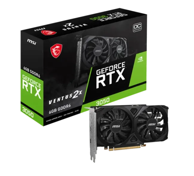 MSI RTX 3050 VENTUS 2X 6G OC