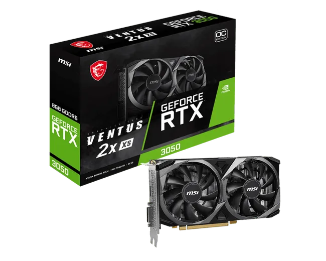 MSI RTX 3050 VENTUS 2X XS 8G OC