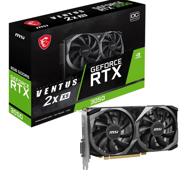 MSI RTX 3050 VENTUS 2X XS 8G OC