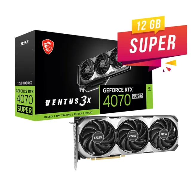 MSI RTX 4070 SUPER 12G VENTUS 3X OC