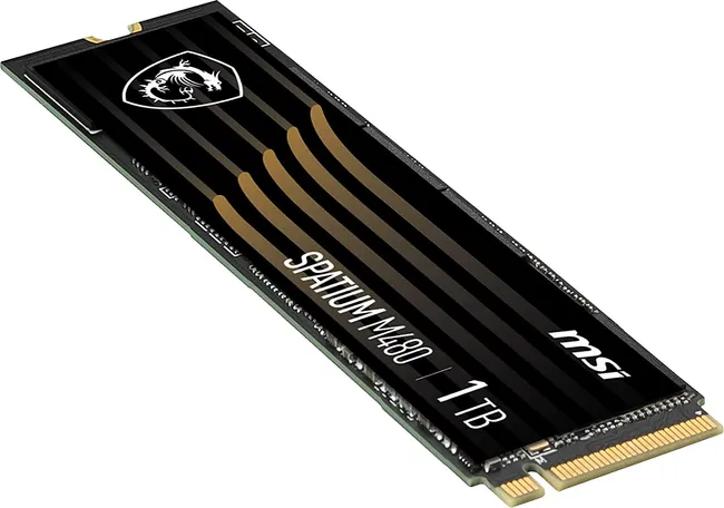 MSI SPATIUM M480 1TB PCIe 4.0 NVMe M.2 Internal SSD PCIe Gen4 NVMe 1.4 3D NAND 1400 TBW (SPATIUM M480 PCIe 4.0 NVMe M.2 )