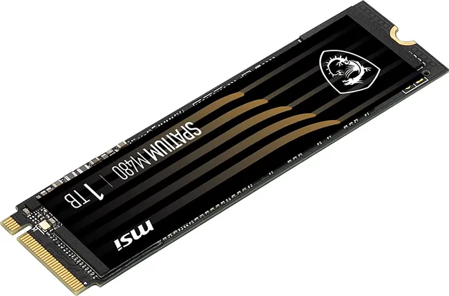 MSI SPATIUM M480 1TB PCIe 4.0 NVMe M.2 Internal SSD PCIe Gen4 NVMe 1.4 3D NAND 1400 TBW (SPATIUM M480 PCIe 4.0 NVMe M.2 )