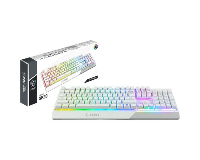 MSI Vigor GK30 White AR Gaming Keyboard (S11-04AR301-CLA)