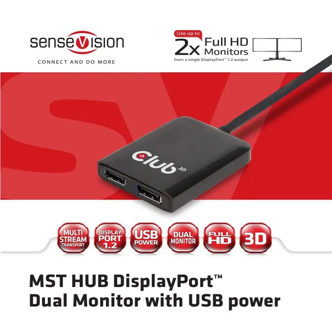 Multi Stream Transport Hub DisplayPort 1.2 Dual Monitor