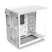 NZXT H6 Flow RGB (2023) Compact Dual-chamber ATX Case with RGB Fans - All White