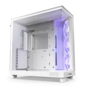 NZXT H6 Flow RGB (2023) Compact Dual-chamber ATX Case with RGB Fans - All White